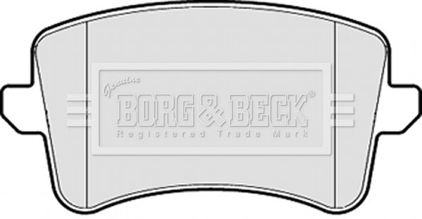 BORG & BECK stabdžių trinkelių rinkinys, diskinis stabdys BBP2055